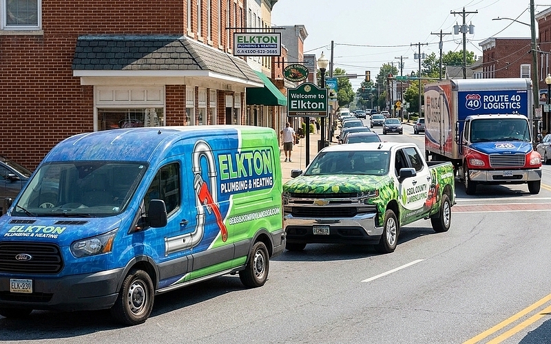 How Fleets Can Benefit from Commercial Vehicle Wraps in Elkton