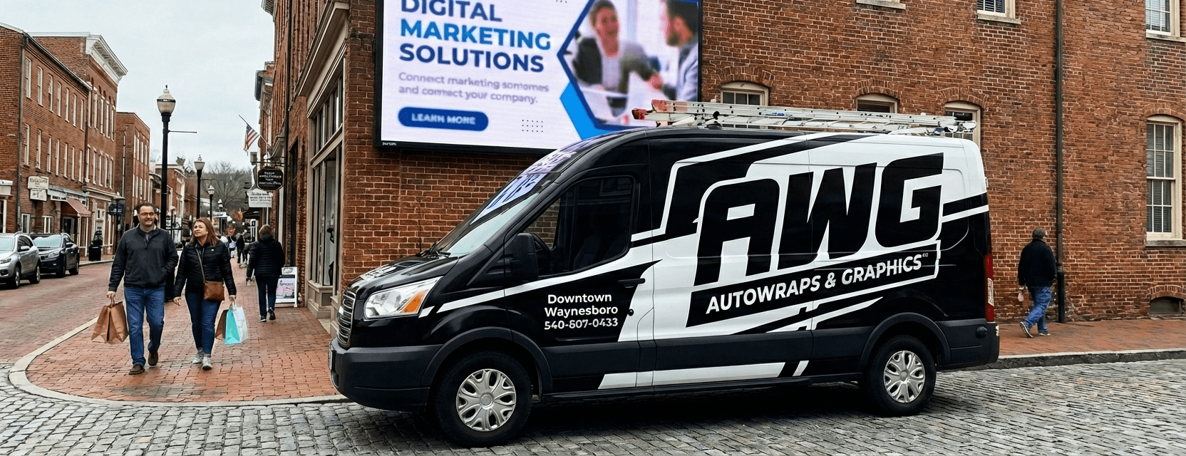 Waynesboro fleet wraps vs digital advertising effectiveness